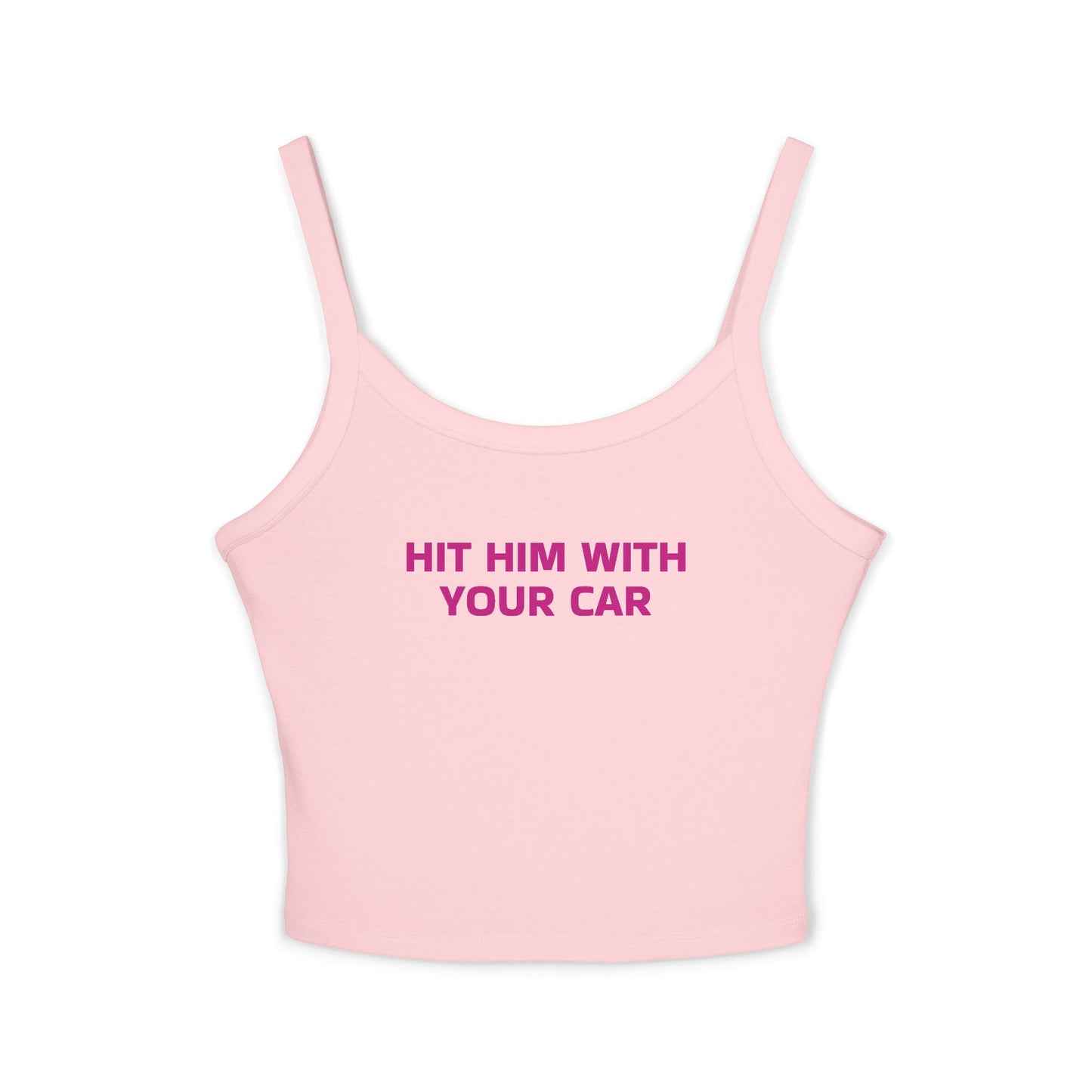 Hit him with your car Cropped Tank Top